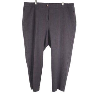 J. Jill Womens Pants Size 22 Multicolored Plaid Polyester Blend NWT‎ PT-1979